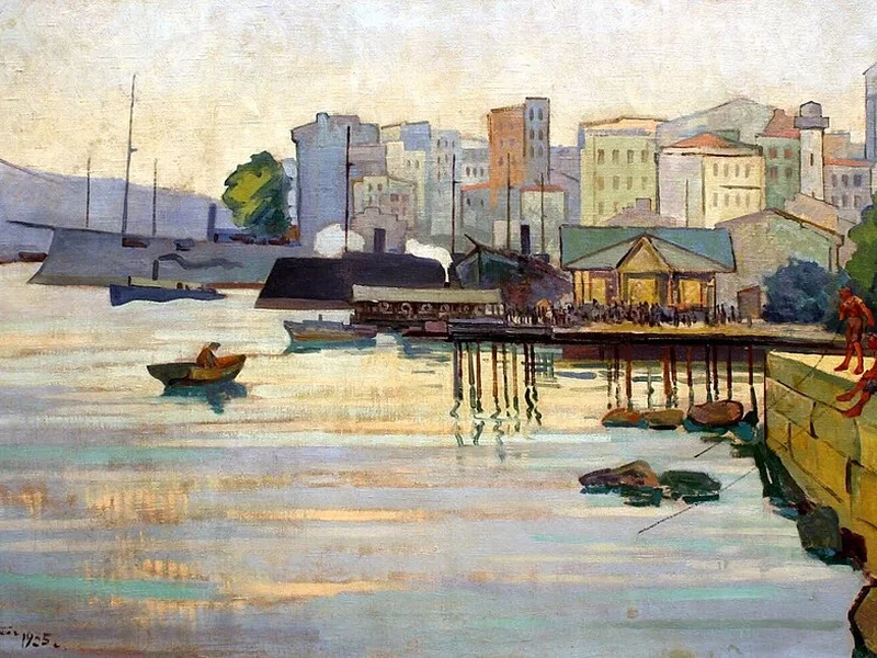 1882-Eduard Shteynberg - Molo di Sebastopoli